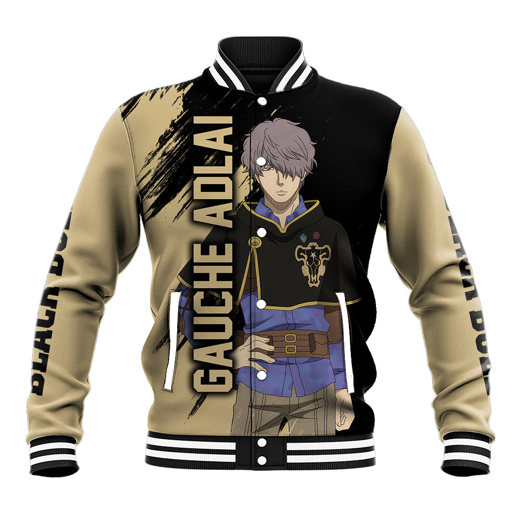 Black Bull Gauche Adlai Baseball Jacket Black Clover Anime