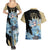 Black Bull Noelle Silva Couples Matching Summer Maxi Dress and Hawaiian Shirt Black Clover Anime