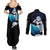 Celestial Aquarius Couples Matching Summer Maxi Dress and Long Sleeve Button Shirt Fairy Tail