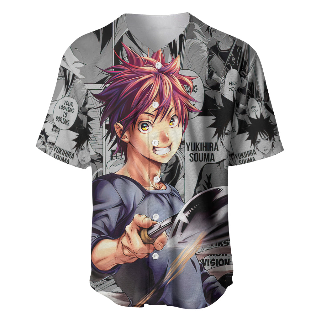 Shokugeki no Soma Baseball Jersey Yukihira Souma Anime