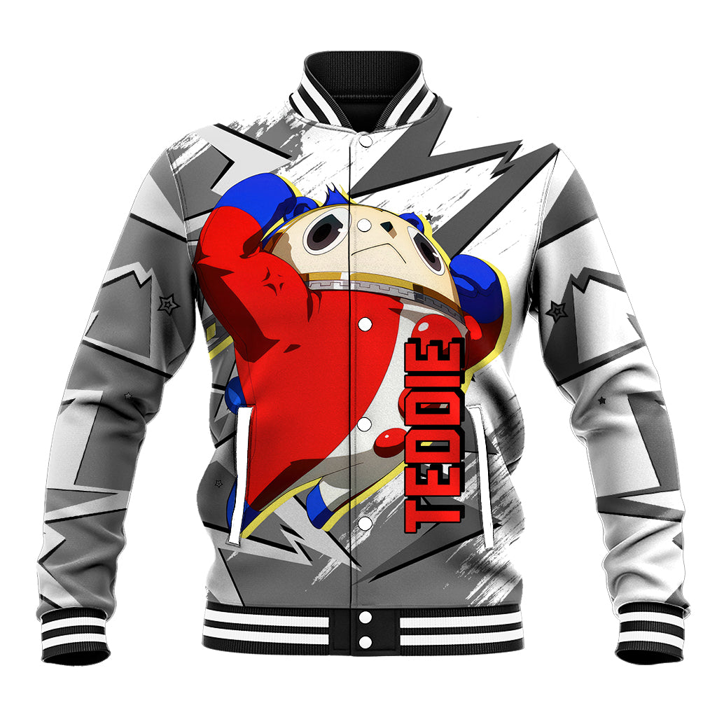 Teddie Persona Baseball Jacket Anime Mix Polygon Cyber Style