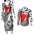 Teddie Persona Couples Matching Long Sleeve Bodycon Dress and Long Sleeve Button Shirt Anime Mix Polygon Cyber Style