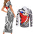 Teddie Persona Couples Matching Short Sleeve Bodycon Dress and Long Sleeve Button Shirt Anime Mix Polygon Cyber Style