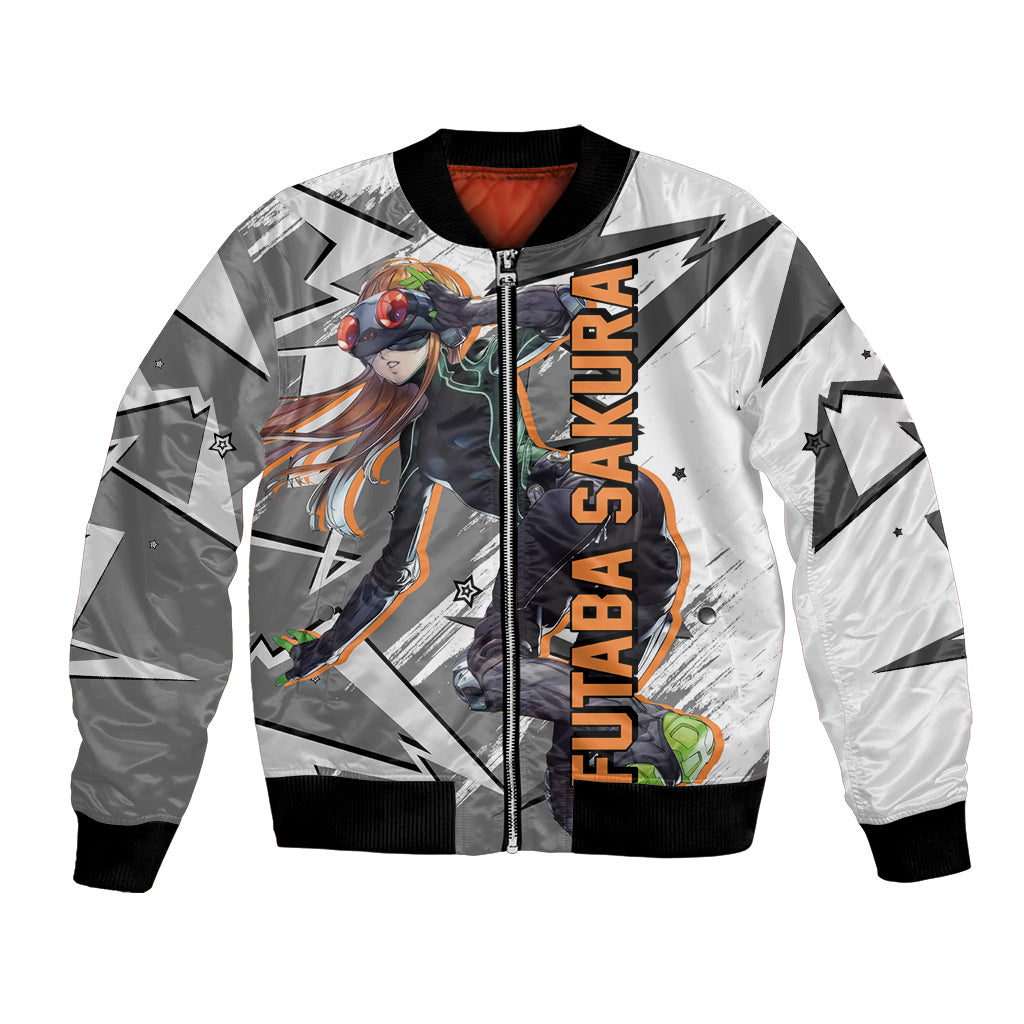 Futaba Sakura Persona Bomber Jacket Anime Mix Polygon Cyber Style