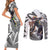 Futaba Sakura Persona Couples Matching Short Sleeve Bodycon Dress and Long Sleeve Button Shirt Anime Mix Polygon Cyber Style