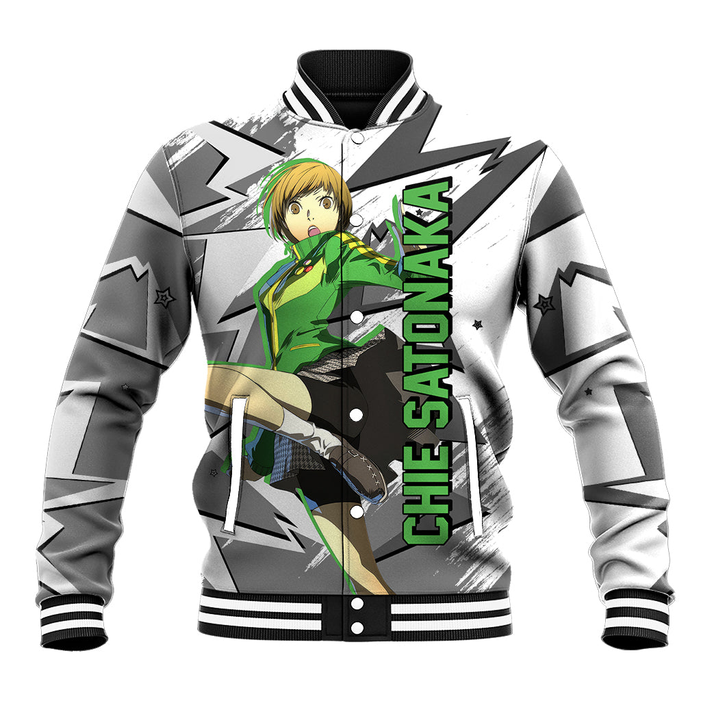 Chie Satonaka Persona Baseball Jacket Anime Mix Polygon Cyber Style