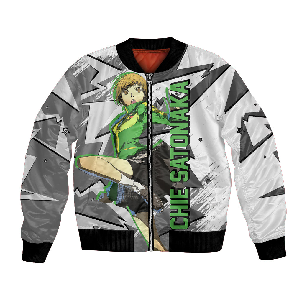 Chie Satonaka Persona Bomber Jacket Anime Mix Polygon Cyber Style