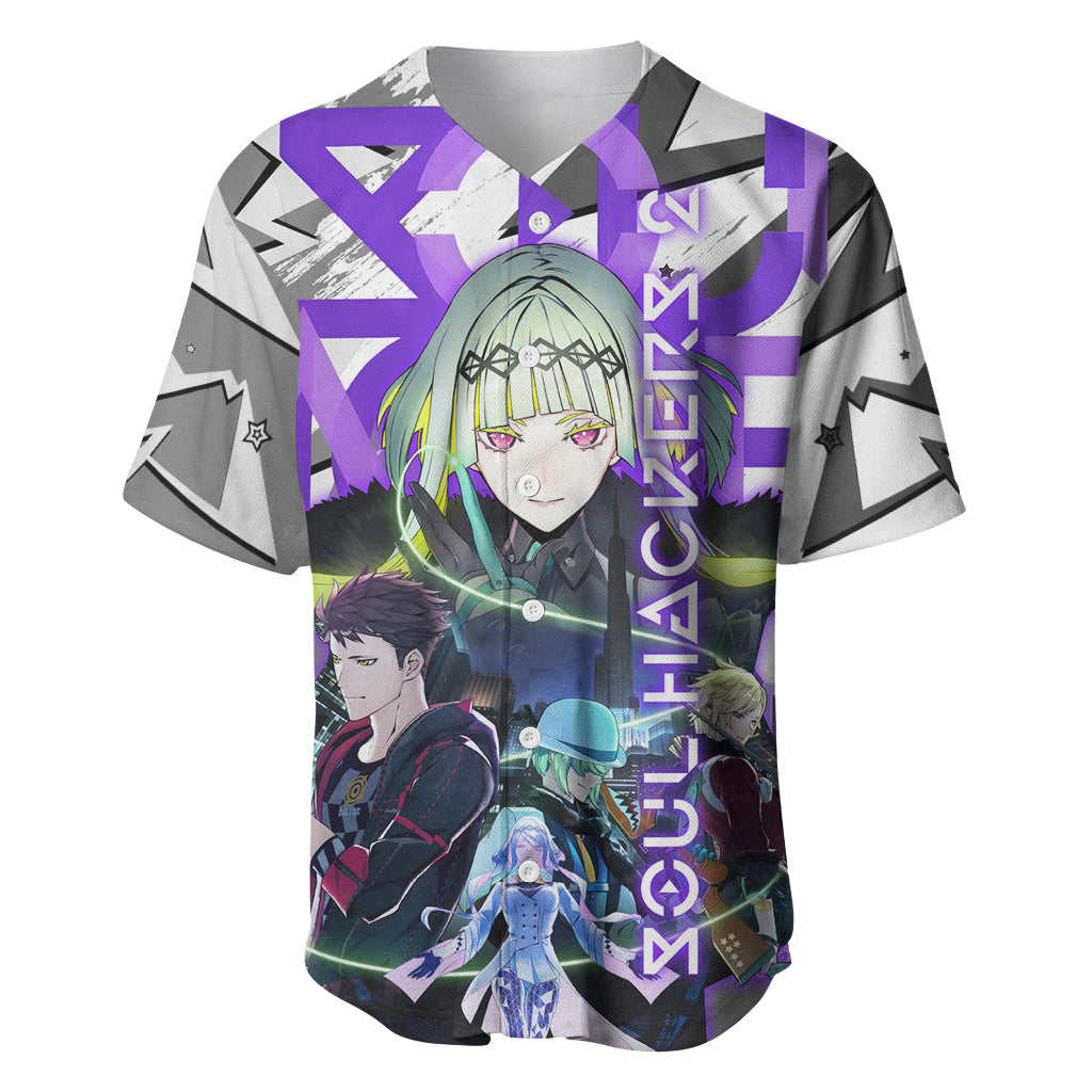 Soul Hackers 2 Persona Baseball Jersey Anime Mix Polygon Cyber Style