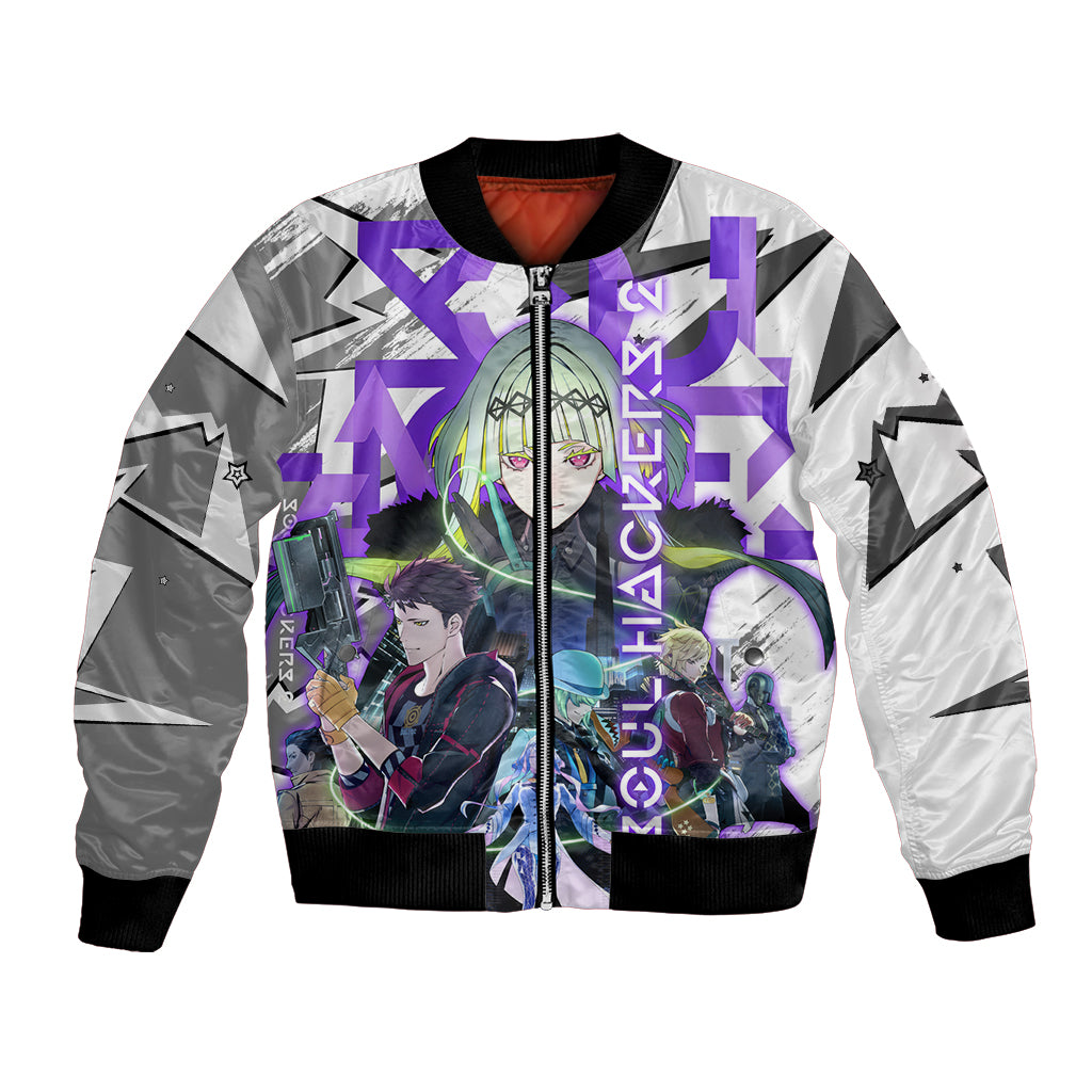 Soul Hackers 2 Persona Bomber Jacket Anime Mix Polygon Cyber Style