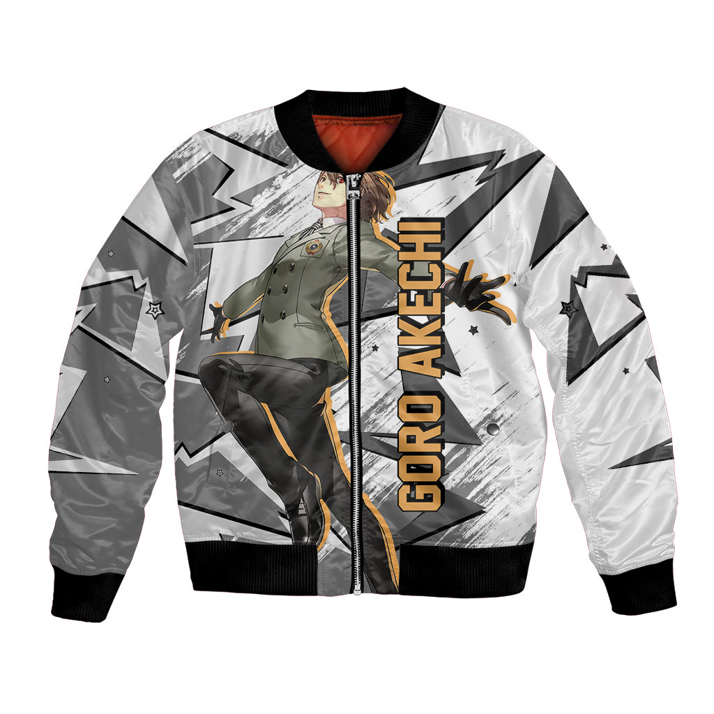 Goro Akechi Persona Bomber Jacket Anime Mix Polygon Cyber Style