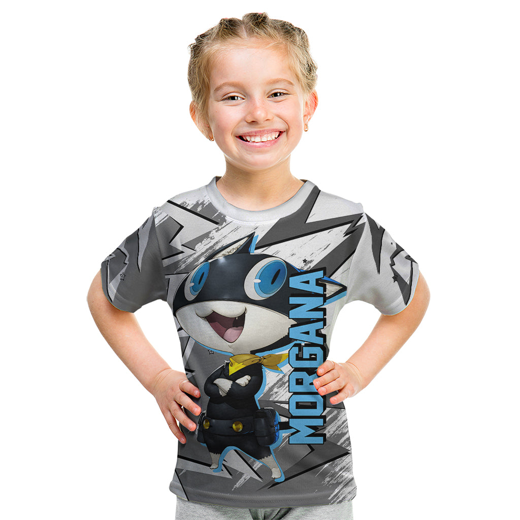 Morgana Persona Kid T Shirt Anime Mix Polygon Cyber Style