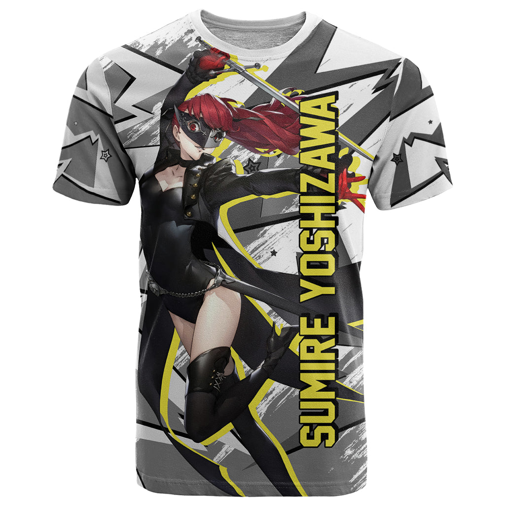 Sumire Yoshizawa Persona T Shirt Anime Mix Polygon Cyber Style