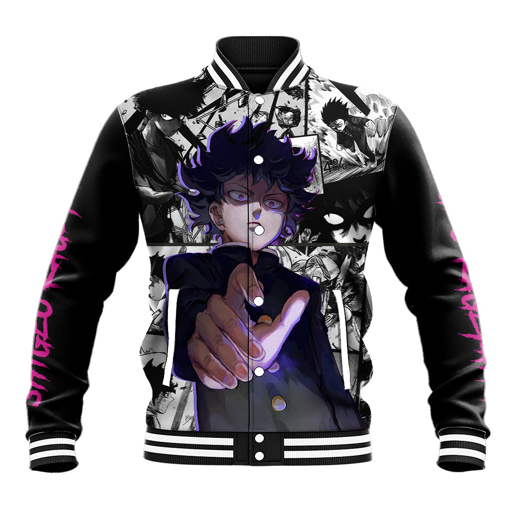 Arataka Reigen Mob Psycho 100 Baseball Jacket Anime Style Art