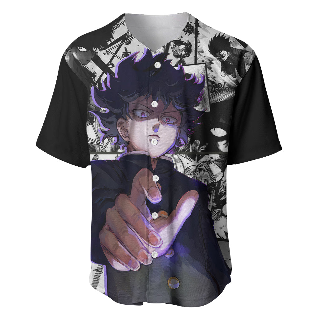 Arataka Reigen Mob Psycho 100 Baseball Jersey Anime Style Art