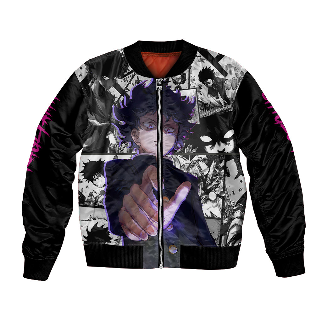 Arataka Reigen Mob Psycho 100 Bomber Jacket Anime Style Art