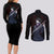 Feitan Phantom Troupe Hunter X Hunter Couples Matching Long Sleeve Bodycon Dress and Long Sleeve Button Shirt Anime Style