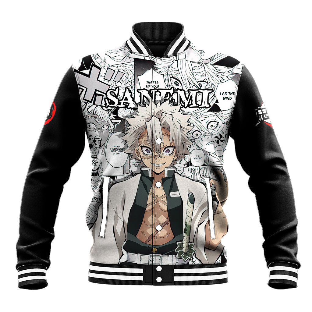 Sanemi Shinazugawa Baseball Jacket Demon Slayer Anime Style