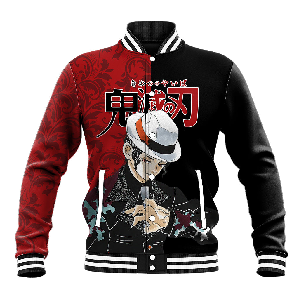 Muzan Kibutsuji Baseball Jacket Demon Slayer Anime Style