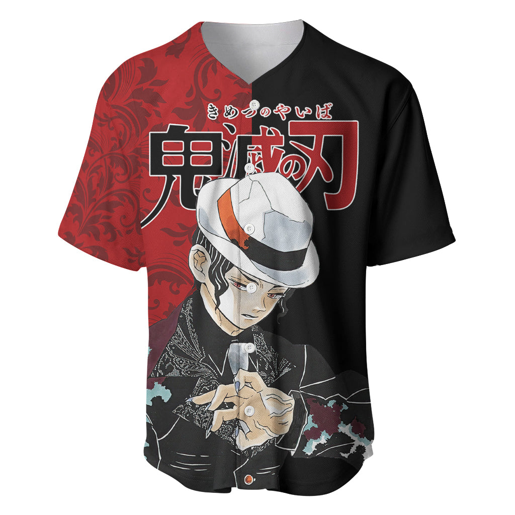 Muzan Kibutsuji Baseball Jersey Demon Slayer Anime Style