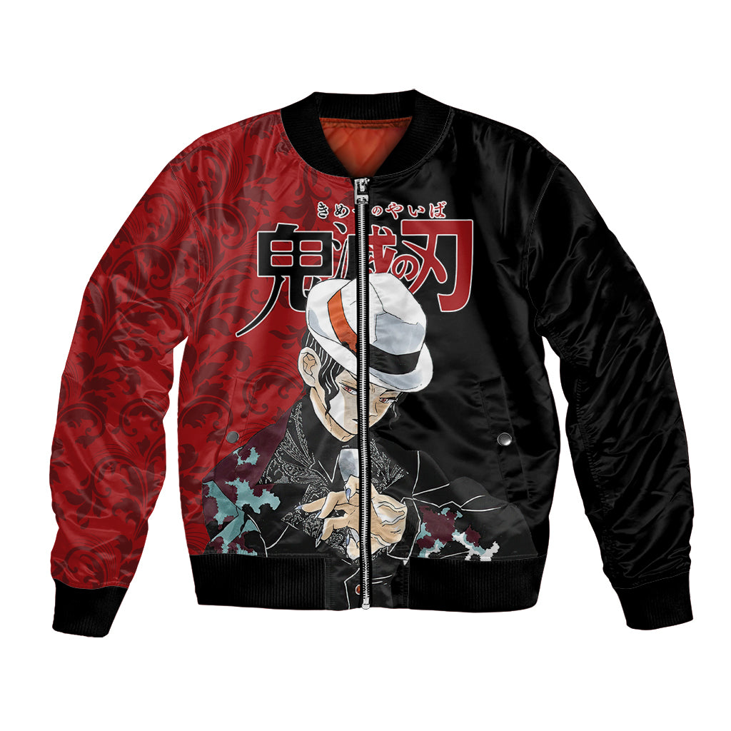 Muzan Kibutsuji Bomber Jacket Demon Slayer Anime Style