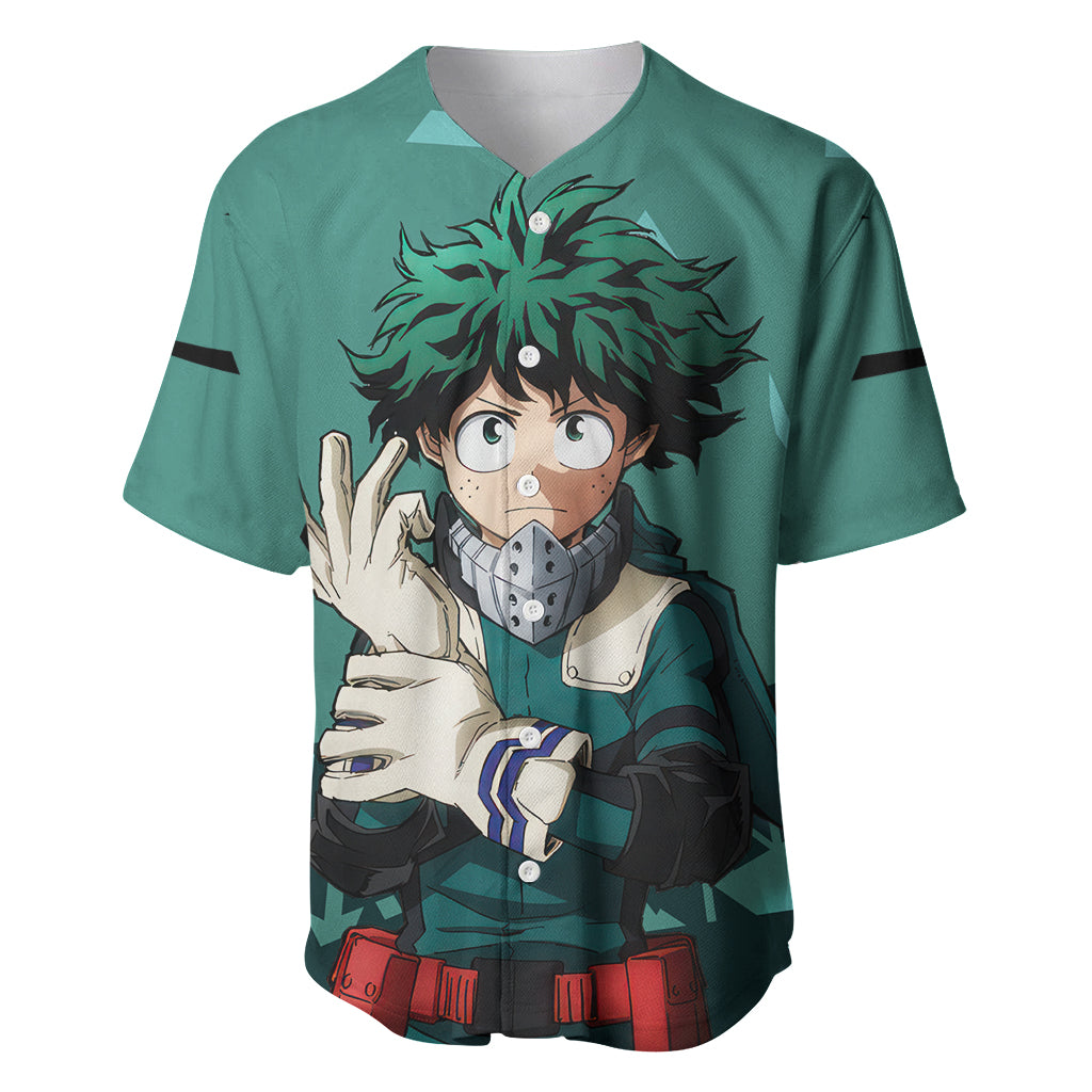 Izuku Midoriya - My Hero Academia Baseball Jersey Anime Style