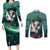 Izuku Midoriya - My Hero Academia Couples Matching Long Sleeve Bodycon Dress and Long Sleeve Button Shirt Anime Style