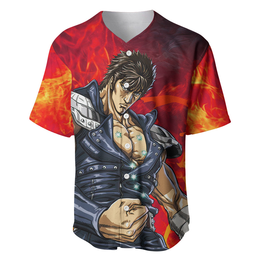 Fist of the North Baseball Jersey Anime Style