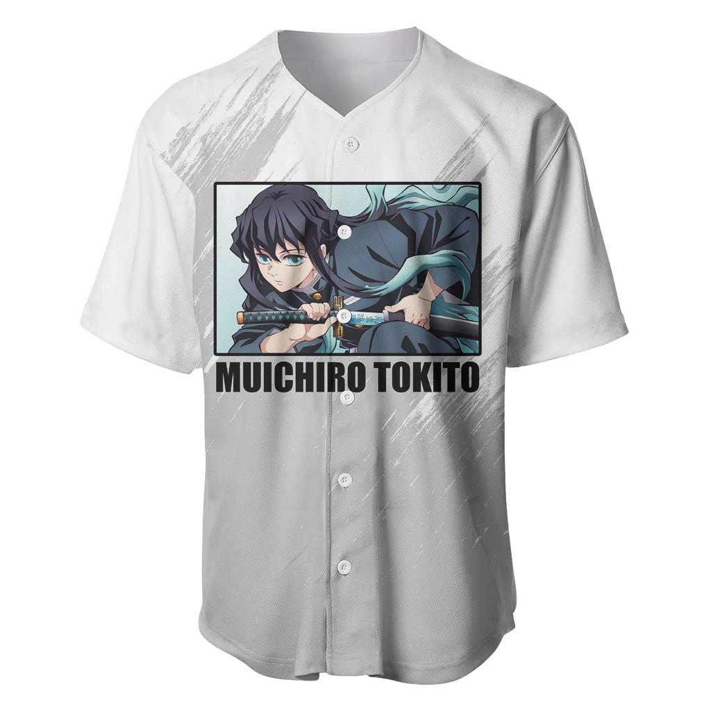 Muichiro Tokito - Demon Slayer Baseball Jersey Anime Style