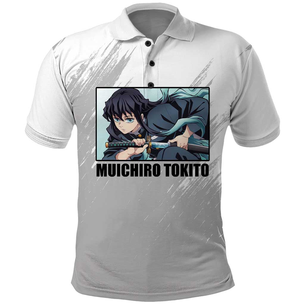 Muichiro Tokito - Demon Slayer Polo Shirt Anime Style