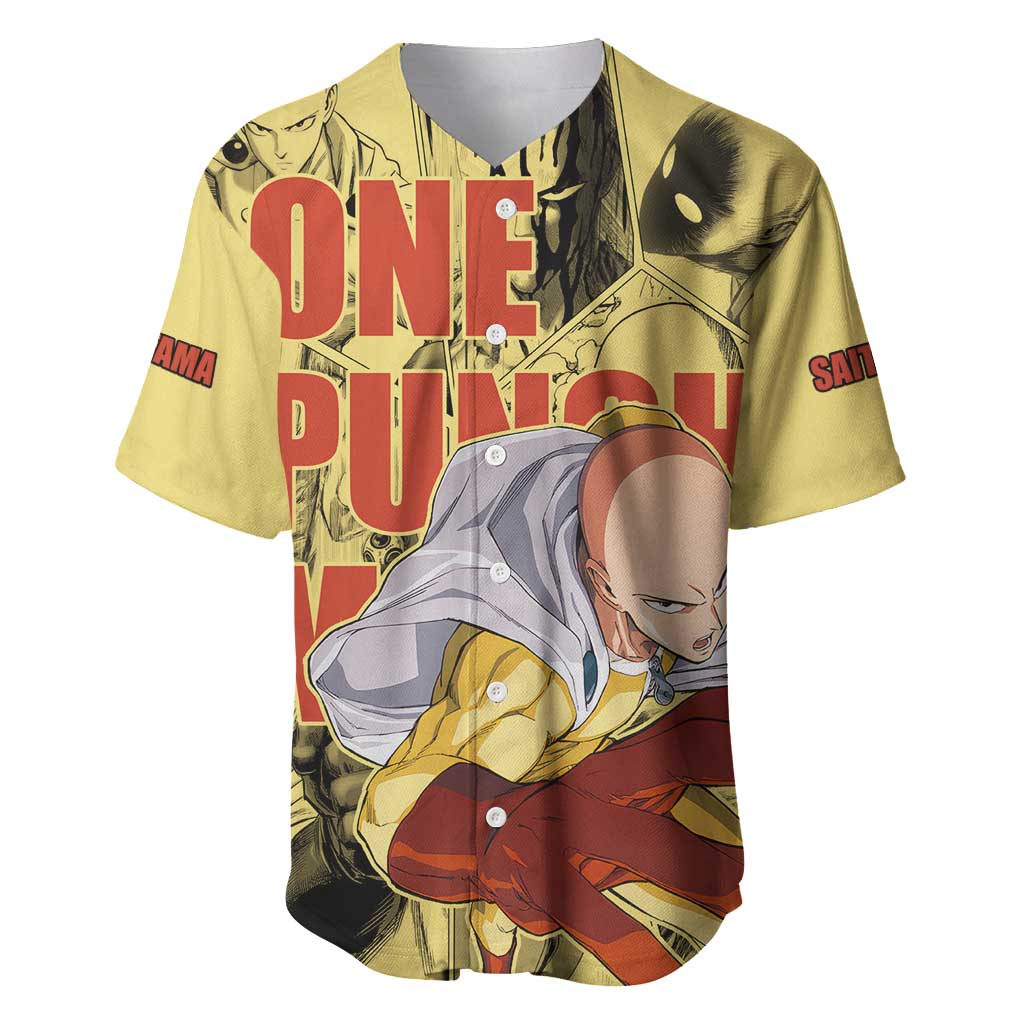 Saitama - One Punch Man Baseball Jersey Anime Style