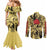 Saitama - One Punch Man Couples Matching Mermaid Dress and Long Sleeve Button Shirt Anime Style