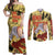 Saitama - One Punch Man Couples Matching Off Shoulder Maxi Dress and Long Sleeve Button Shirt Anime Style