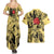 Saitama - One Punch Man Couples Matching Summer Maxi Dress and Hawaiian Shirt Anime Style