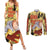 Saitama - One Punch Man Couples Matching Summer Maxi Dress and Long Sleeve Button Shirt Anime Style