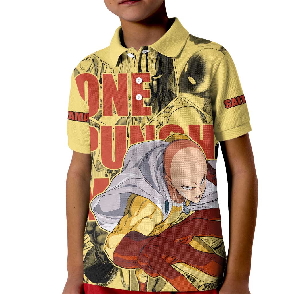 Saitama - One Punch Man Kid Polo Shirt Anime Style