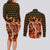 Portgas D. Ace - Fire Fist - One Piece Couples Matching Long Sleeve Bodycon Dress and Long Sleeve Button Shirt Anime Style