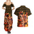 Portgas D. Ace - Fire Fist - One Piece Couples Matching Summer Maxi Dress and Hawaiian Shirt Anime Style