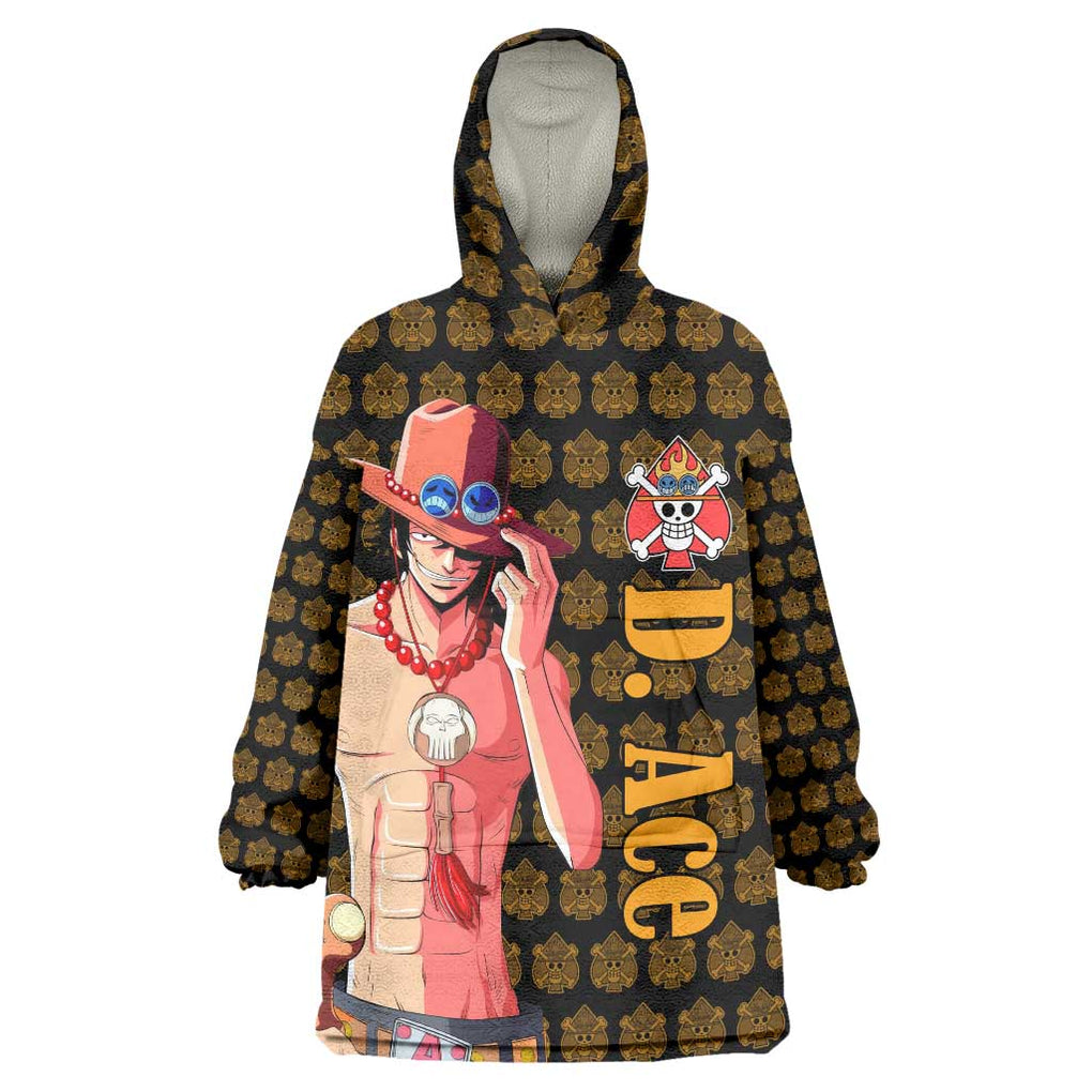 Portgas D. Ace - Fire Fist - One Piece Wearable Blanket Hoodie Anime Style