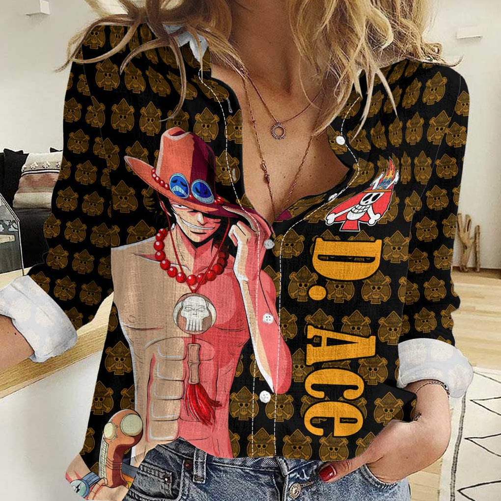 Portgas D. Ace - Fire Fist - One Piece Women Casual Shirt Anime Style