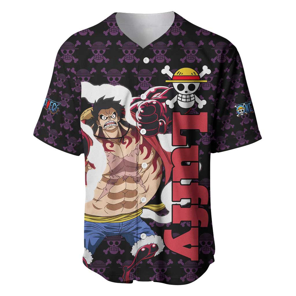 Luffy Gear 4 - One Piece Baseball Jersey Anime Pattern Mix Style