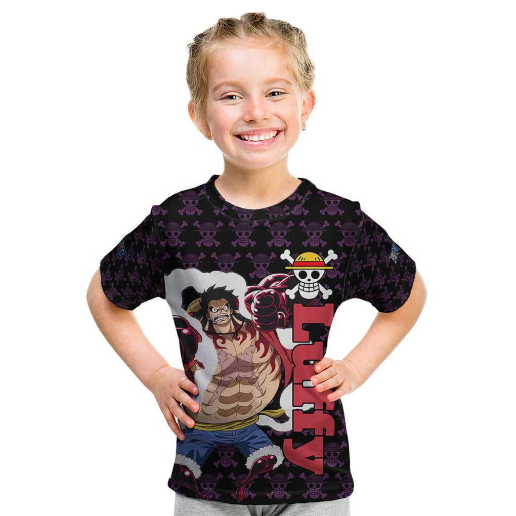 Luffy Gear 4 - One Piece Kid T Shirt Anime Pattern Mix Style