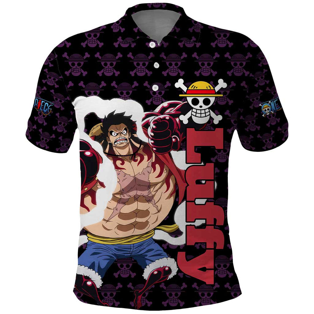 Luffy Gear 4 - One Piece Polo Shirt Anime Pattern Mix Style