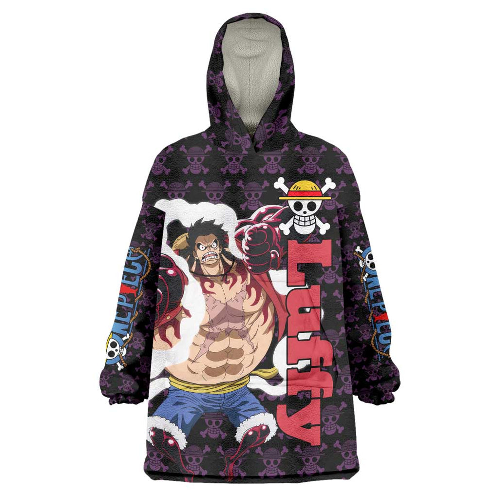 Luffy Gear 4 - One Piece Wearable Blanket Hoodie Anime Pattern Mix Style