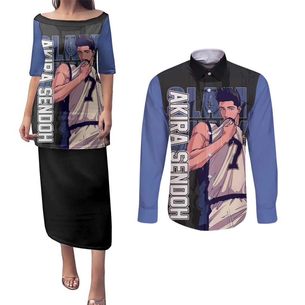 Akira Sendoh - Slam Dunk Couples Matching Puletasi and Long Sleeve Button Shirt Anime Style