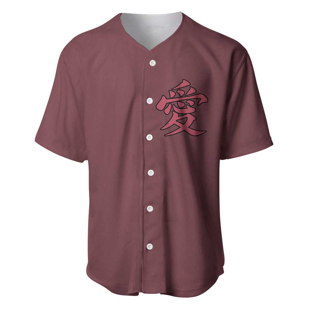 Gaara Naruto Shippuden Baseball Jersey Anime Style