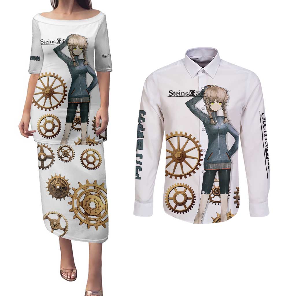 Suzuha Amane Couples Matching Puletasi and Long Sleeve Button Shirt Anime Style