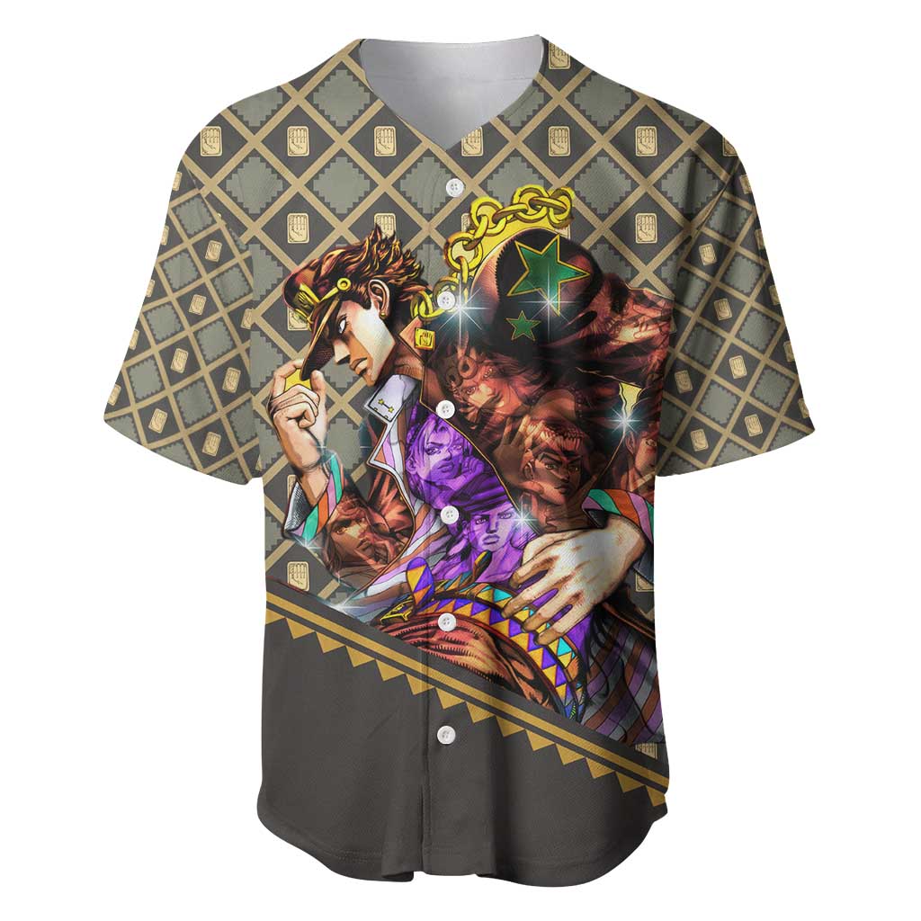 Jotaro Kujo - JoJo no Kimyo na Boken Baseball Jersey Anime Style