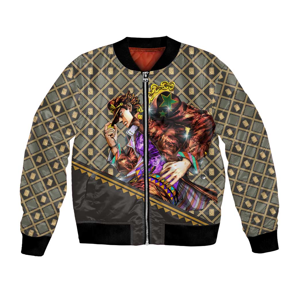 Jotaro Kujo - JoJo no Kimyo na Boken Bomber Jacket Anime Style