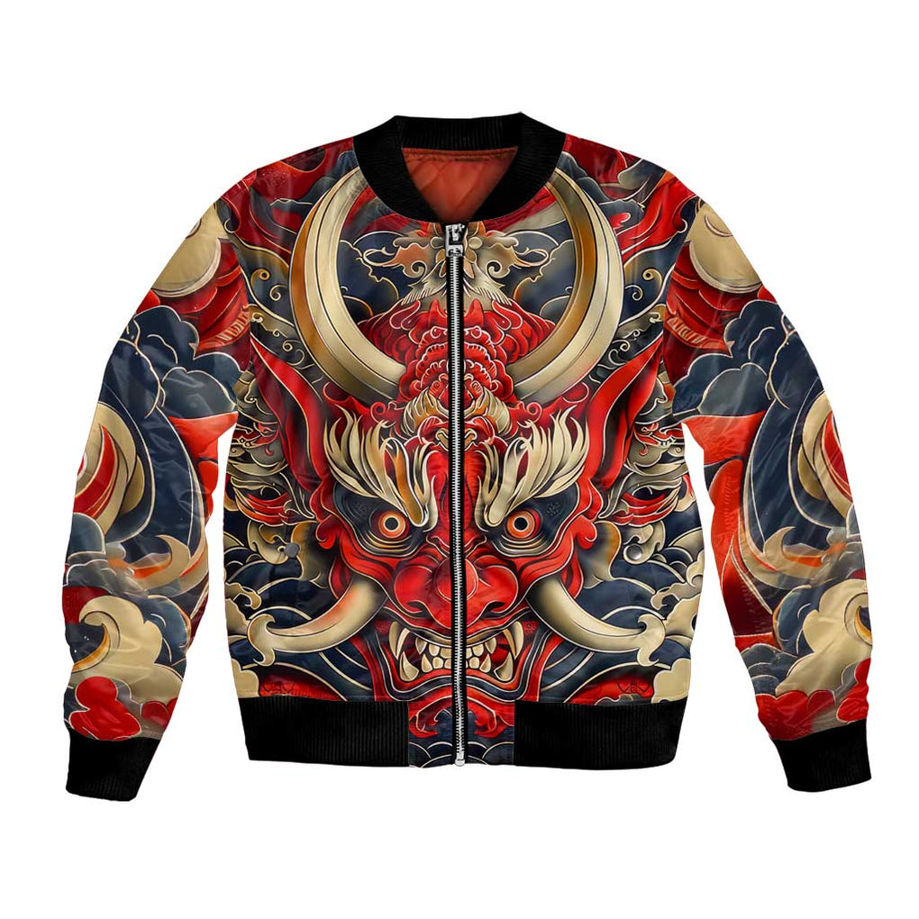 Oni Bomber Jacket Japan Art Style