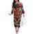 Oni Off The Shoulder Long Sleeve Dress Japan Art Style